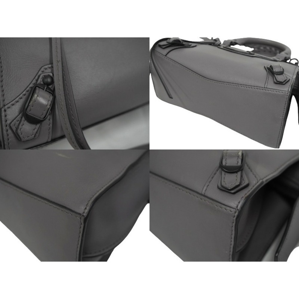 BALENCIAGA Neoclassic City Handbag Gray Leather Black Hardware - Picture 6 of 10